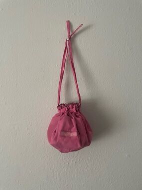 Vera Bradley Hot Pink Drawstring Jewellery Pouch Bag